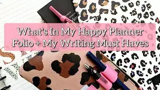 Happy Planner // What's In My Happy Planner Folio // Writing Must Haves // Planner Flip Through