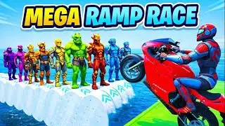 Spiderman Bike Stunt Challenge in GTA 5 | Superhero Gameplay