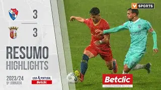 Resumo: Gil Vicente 3-3 SC Braga (Liga 23/24 #9)