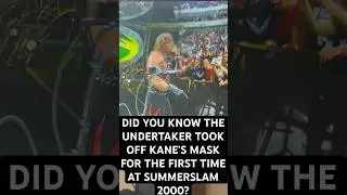 THE UNDERTAKER TOOK OFF KANE&rsquo;S MASK FOR THE FIRST TIME AT SUMMERSLAM 2000 #viralshorts #summerslam