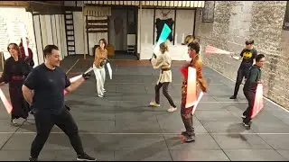 clashes, turns, rotary fights - lightsaber practice at SaberArts