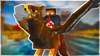Taming and Flying a Hippogryph in Minecraft