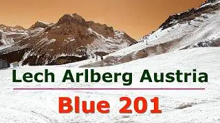 Lech Austria Skiing Blue 201 | Arlberg GoPro HD POV March 2025 | Sunny Day Slopes