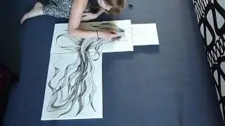Am&eacute;lie Rudowski - Triptyque poisson - 2014