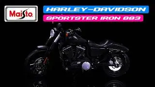2014 Harley Davidson Sportster Iron 883 1/12 Diecast Motorcycle Model by Maisto