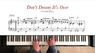 Don't Dream It's Over - Crowded House | Intermediate Piano Tutorial + Sheet Music (My Arrangement)