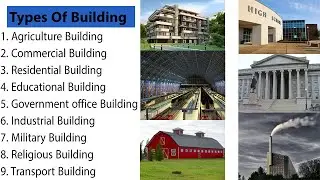 Types of buildings in civil engineering | Types of building | Civil engineering