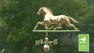 Good Directions 580P Horse Weathervane - Polished Copper