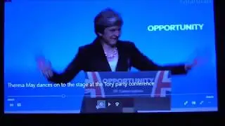 COLLAPSIBLE REACTS to Theresa May's Dancing Queen Robo Moves at the Tory Conference