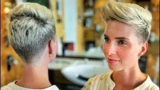 Clippers and Scissors: Myrthe's Stunning Pixie haircut ASMR and TUTORIAL
