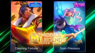 Luo Yi Optimized Siren Priestess Skin VS Dawning Fortune Skin | Mobile Legends Bang Bang