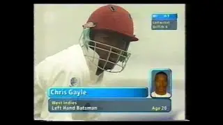 WEST INDIES v ZIMBABWE 1st TEST MATCH DAY 1 TRINIDAD MARCH 16 2000 CHRIS GAYLE SHERWIN CAMPBELL