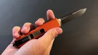 Microtech UTX-85: Orange, Single Edge