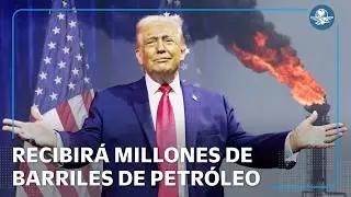 EU recibir&aacute; de 30 a 50 millones de barriles de petr&oacute;leo de Venezuela, dice Trump