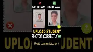 How to upload Photos correctly in student forms