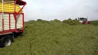 Reck silage spreader and Steyr 9145