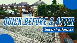 Quick BEFORE/AFTER!! Driveway Transformation!!