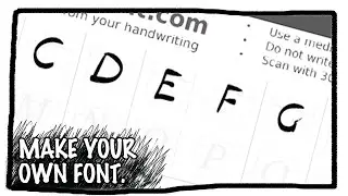 Make your own Scamp font.