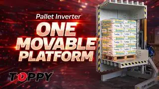 Pallet inverter - ONE MOVABLE PLATFORM (Removal of dameged bags)