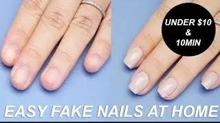 Easy fake nails at home under $10 and 10 min! I Futilities And More