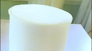 Easy method to create your sharp edge on your fondant cake.#fondantcake #cakedecoratingideas #cake
