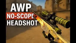 AWP NoScope Headshot Challenge in CS2 | Insane Reaction Shot!