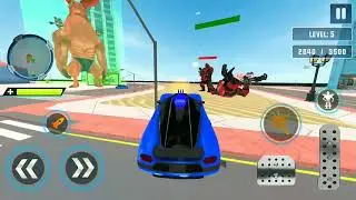 Elephant Robot vs Lion Robot (Gorilla Mode) 5 // Robot Games