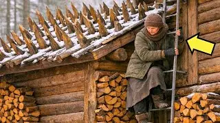 Никто не понимал, зачем на крыше были ОСТРЫЕ брёвна&hellip; пока не пришла ЗИМА и&hellip;