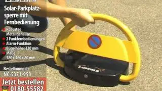 Lescars Automatische Solar-Parkplatzsperre mit Fernbedienung