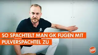 So spachtelt man GK Fugen mit Pulverspachtel zu