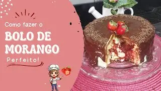Bolo Surpresa de Morango com Leite Ninho e Chocolate!