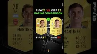 FIFA 21 Vs FIFA 23|ft.martinez,rashford,suarez #football #shorts