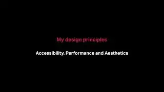 Web Design Accessibility, Performance and Aesthetics
