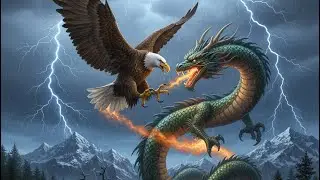 Epic Sky Battle: Eagle vs. Dragon - Who Wins This Legendary Clash? #EagleVsDragon #skybattle 