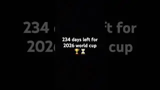 Days left for 2026 world cup 🏆⏳ #football #fifa #worldcup #fifaworldcup #wc #fifawc #worldfootball