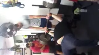 515x1 raw bench press @ Cellis Fitness