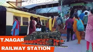 🚃 Welcome to T. Nagar Railway Station | 4K