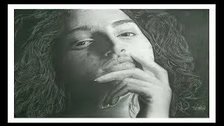 How To Draw Realistic Dark Hair | Hair Shading