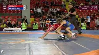 1/8 WW - 49 kg: O. KOCEVA (MKD) v. T. PROFATILOVA (UKR)
