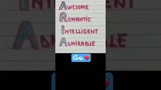 Meaning of the name ARIA #meaning #name #aria