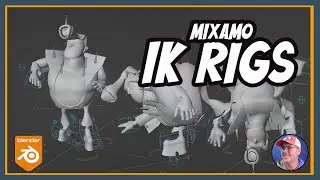 Combine Mixamo Animations as IK Rigs in Blender