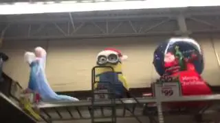 Halloween stuff and Christmas stuff at Walmart 2015