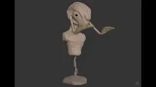 Zbrush Quick ZSculpt of an Alien Concept