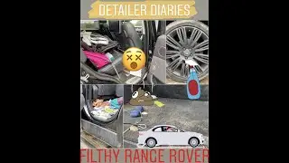Deep Cleaning a FILTHY Range Rover - Car Detailing - DOGS CAR #detailing #carcleaning #valeting