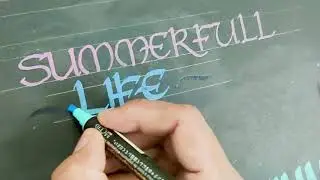 How to write Calligraphy with Normal pen /How to do Faux Calligraphy for Beginners/ Faux Calligraphy