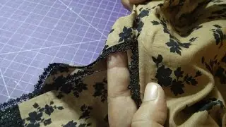 kurti k chalk pr aik e pati Sy gum lace stitch krna|| boutique style fashion Patti #sewing