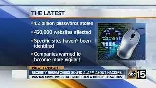 Report: 1.2 billion password stolen