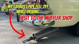 1964 Mercedes 220se EXHAUST PIPE FALLS OFF (Fintail/ Heckflosse) #vintagecars #mercedes
