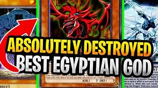 INSANE Egyptian GOD Deck Destroyed Meta Dragon Link Player! With Best Egyptian God Discussion