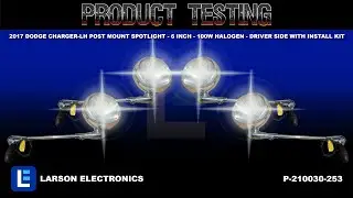 2017 Dodge CHARGER-LH Post mount spotlight - 6 inch - 100W Halogen - Driver side WITH install kit